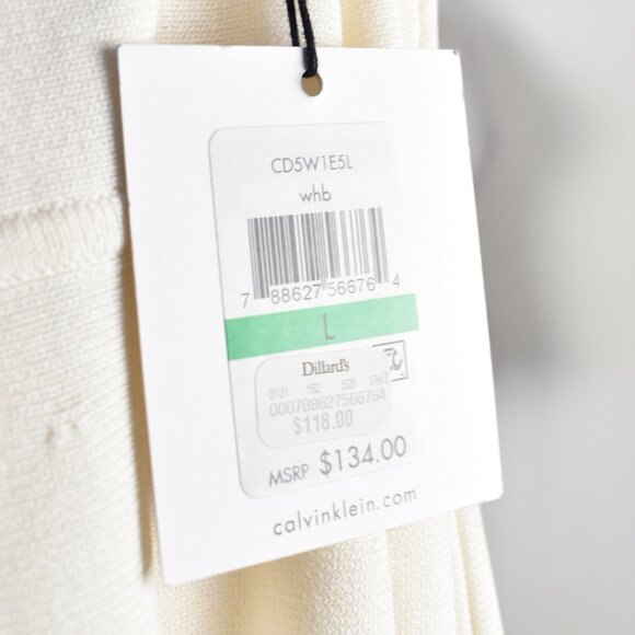 Calvin Klein Fit and Flare Knit Dress NEW - L - Picture 9 of 9